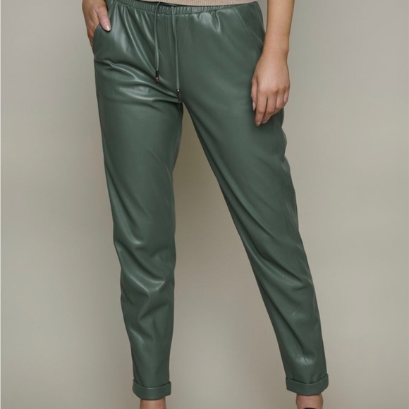 Rino & Pelle Sybil Faux Leather Jogger Trouser size 38 - Picture 7 of 7